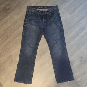 Express Dark Blue Straight Jeans